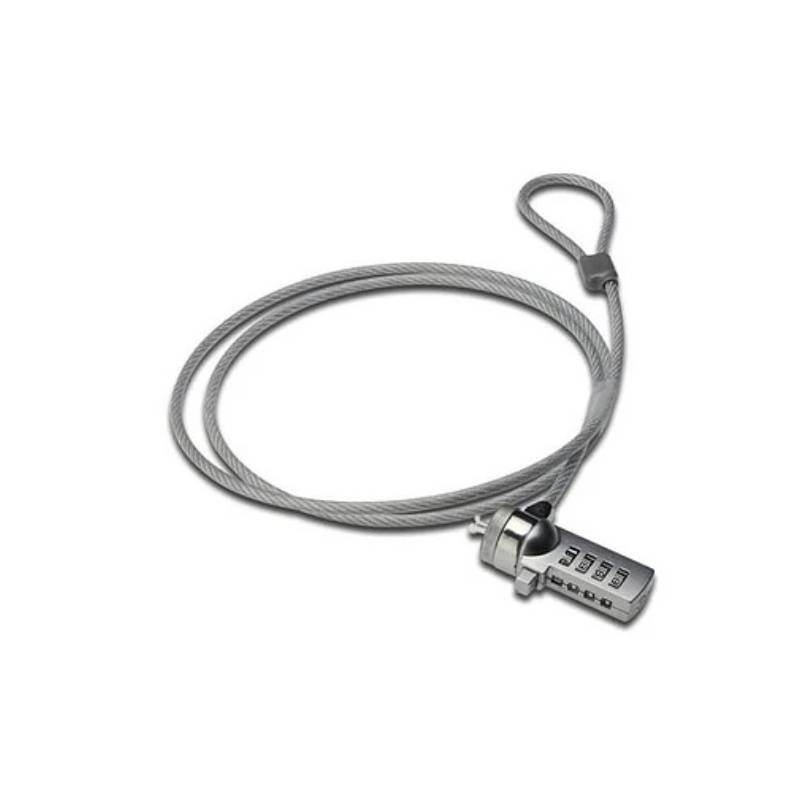 CABLE DE SEGURIDAD XTECH PARA NOTEBOOK CON CÓDIGO 4 DÍGITOS - 3