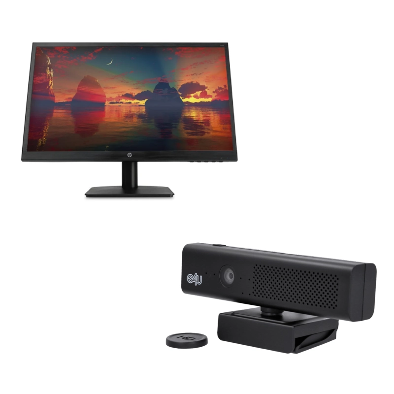 KIT HOME OFFICE | MONITOR HP N223  + WEBCAM CON MICROFONO | REACONDICIONADO - 1