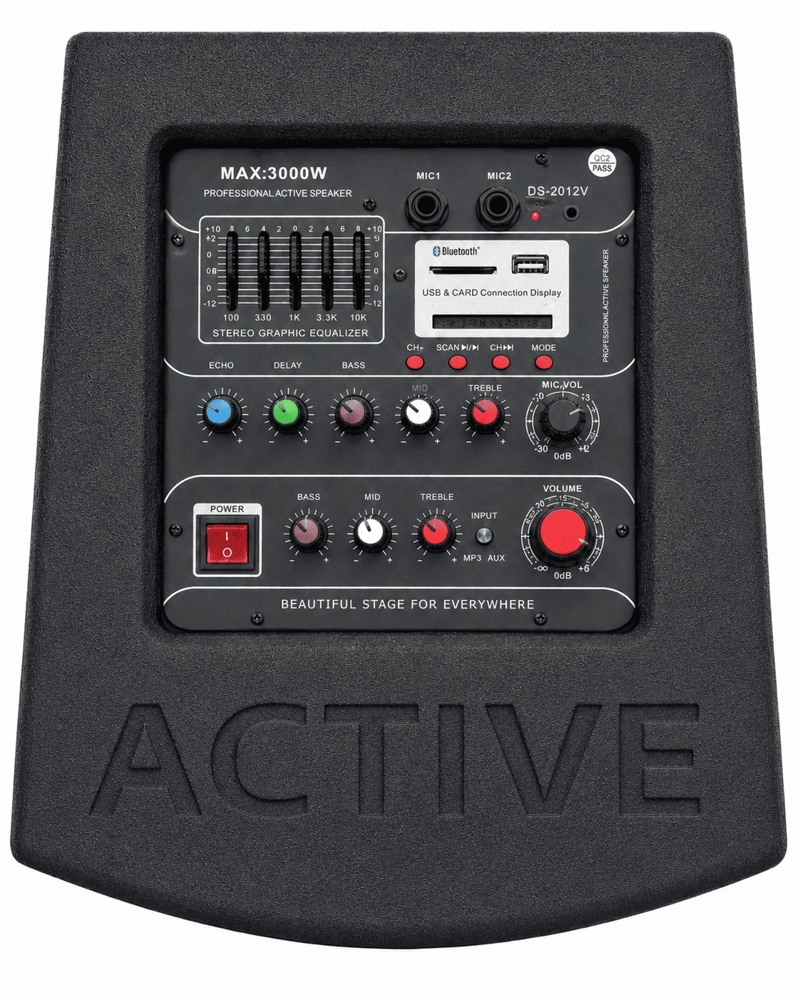 PARLANTE ACTIVO NRS DS-2012V | 720W BLUETOOTH | MICROFONO INALAMBRICO - 2