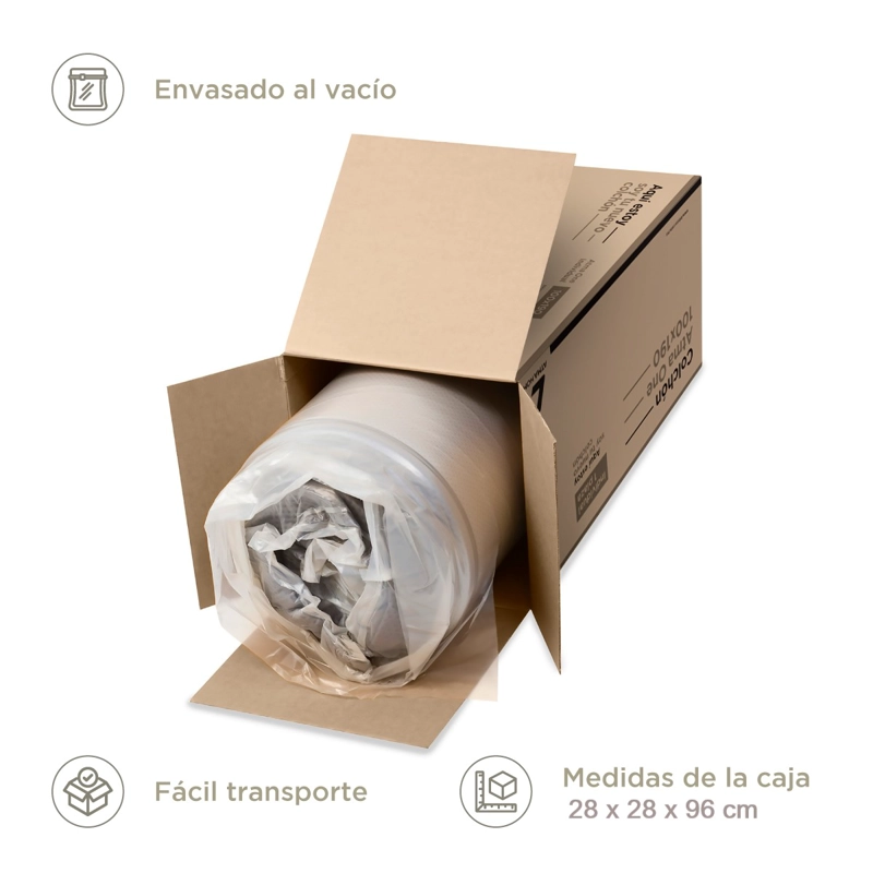 COLCHON DE ESPUMA ATMA ONE 1 PLAZA 90X190X20 CM - 6
