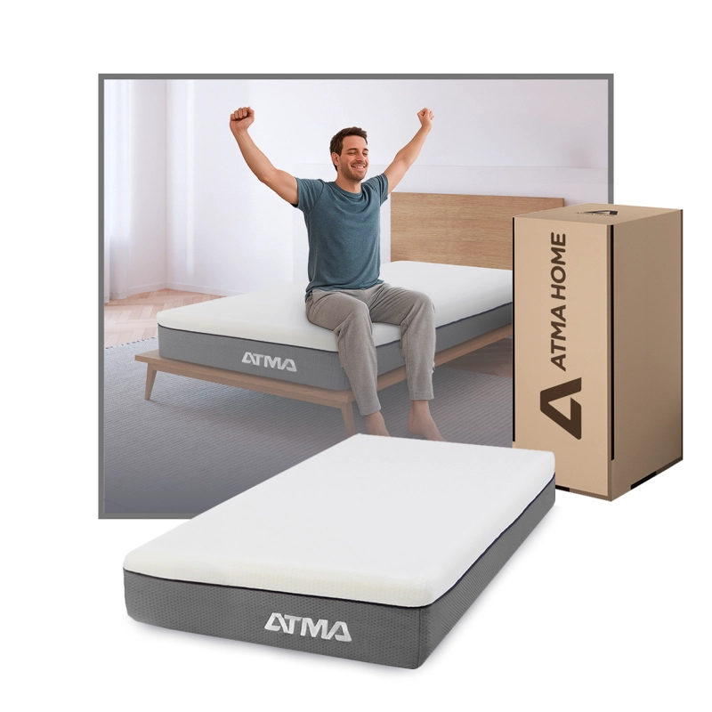 COLCHON DE ESPUMA ATMA SMOOTH TOP 1.5 PLAZA 105X190 CM - 1