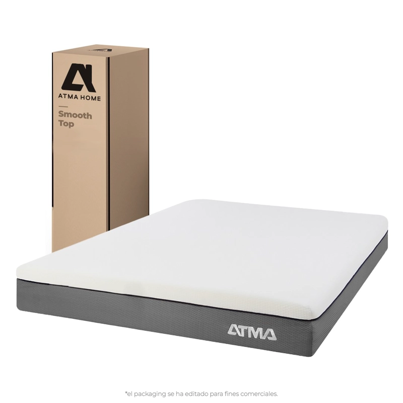 ATMA COLCHON SMOOTH TOP 2 PLAZAS 29 CM ORTOPE DICO BLANCO - 9