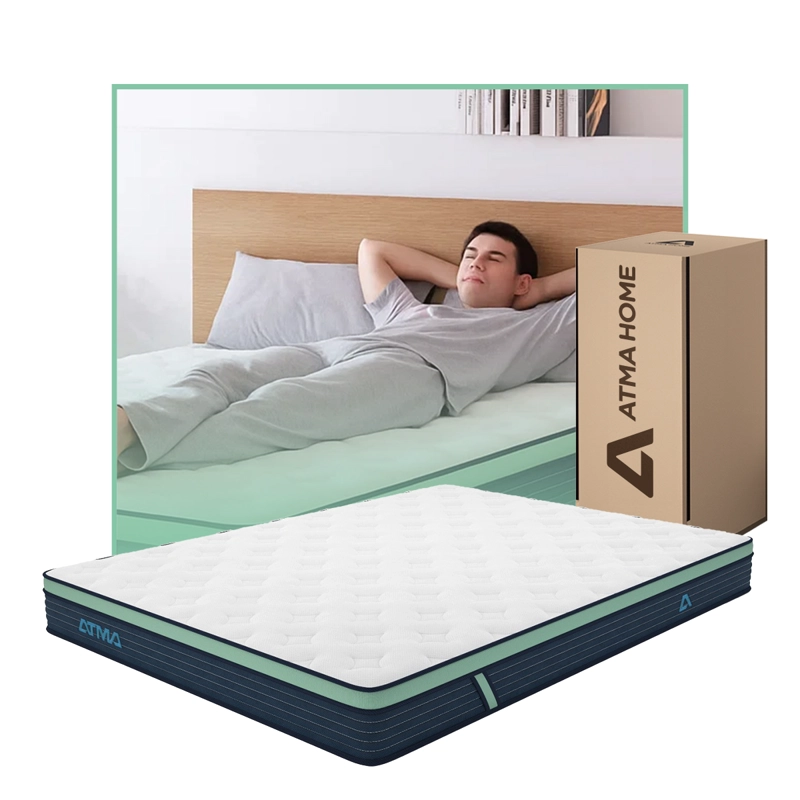 COLCHON DE RESORTES ATMA ONE 2 PLAZAS 150X190X20 EN CAJA - 1