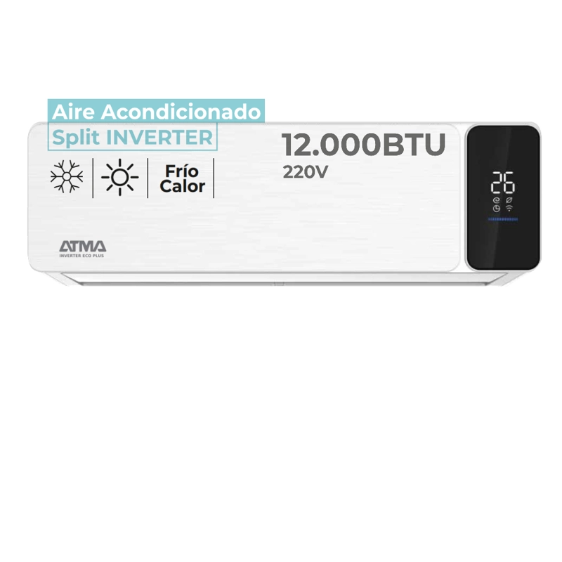 ATMA AIRE ACONDICIONADO SPLIT INVERTER FRÍO CALOR 12000BTU BLANCO - 3