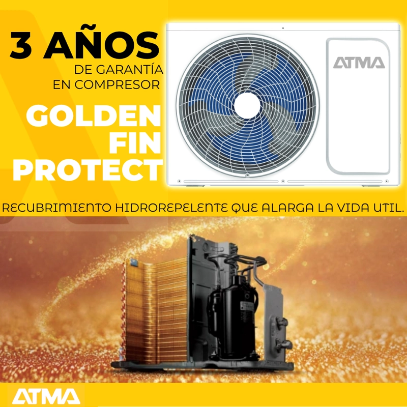 ATMA AIRE ACONDICIONADO SPLIT INVERTER FRÍO CALOR 12000BTU BLANCO - 9