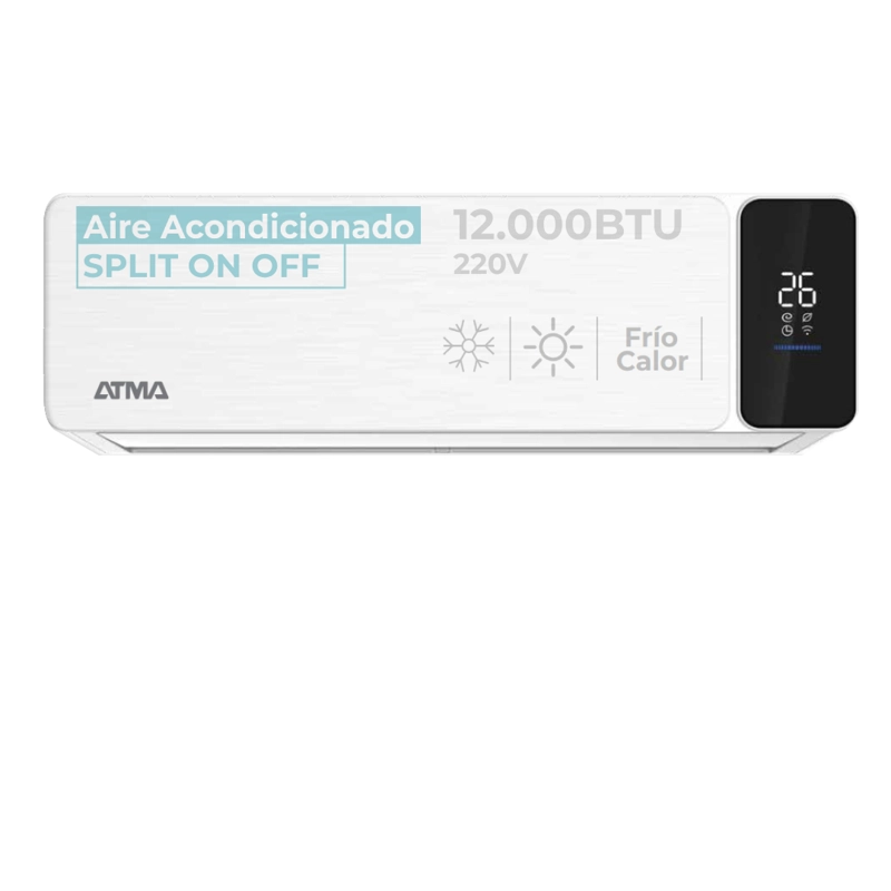 AIRE ACONDICIONADO ATMA SPLIT ON/OFF FRIO CALOR 12000BTU - 9