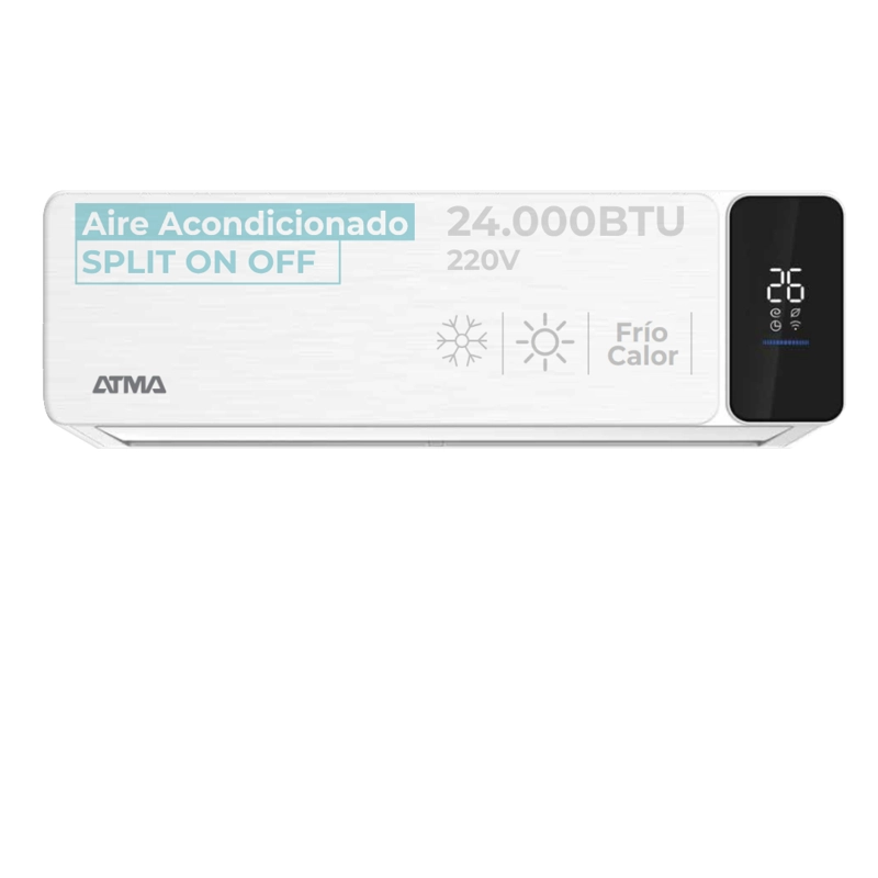AIRE ACONDICIONADO ATMA SPLIT FRIO CALOR 24000BTU - 2