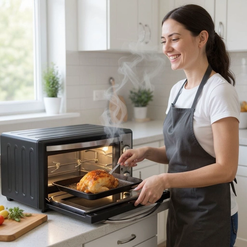Horno Eléctrico  45 L 1800W con Grill y Spiedo - 3