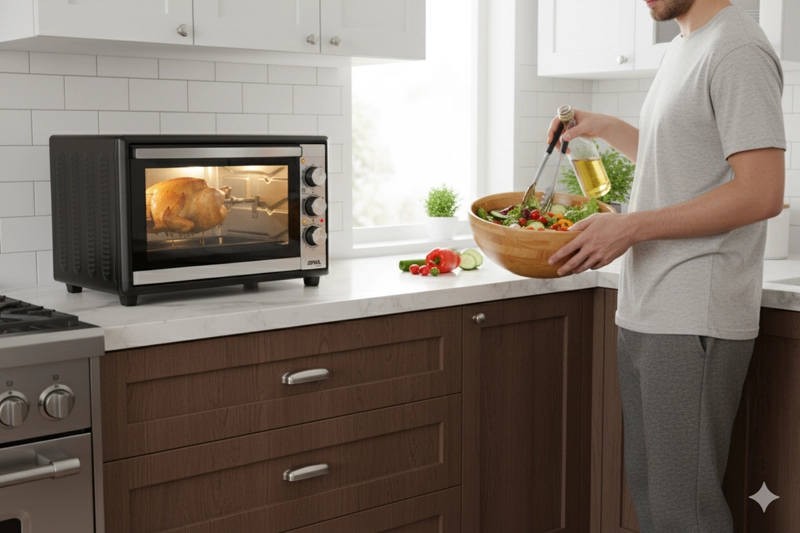 Horno Eléctrico  45 L 1800W con Grill y Spiedo - 4