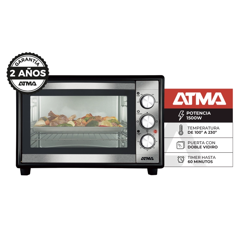 Horno Eléctrico 30 L 1500 W Con Grill - 2