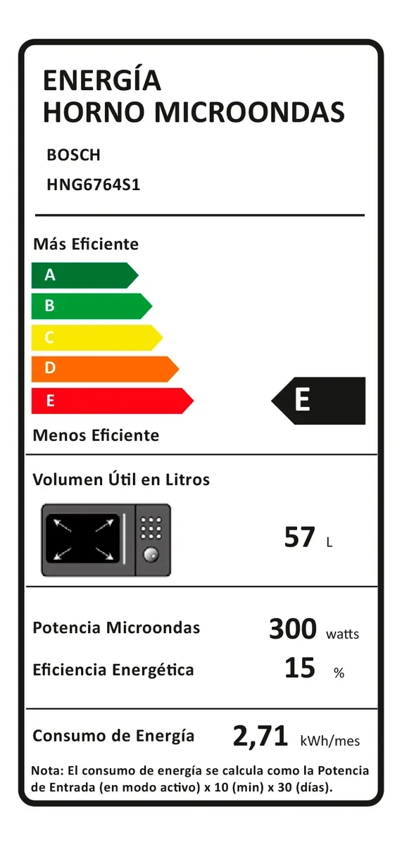 Horno Empotrable con Microondas 4D Hotair 67 L HNG6764S1 Dish Assist - 8