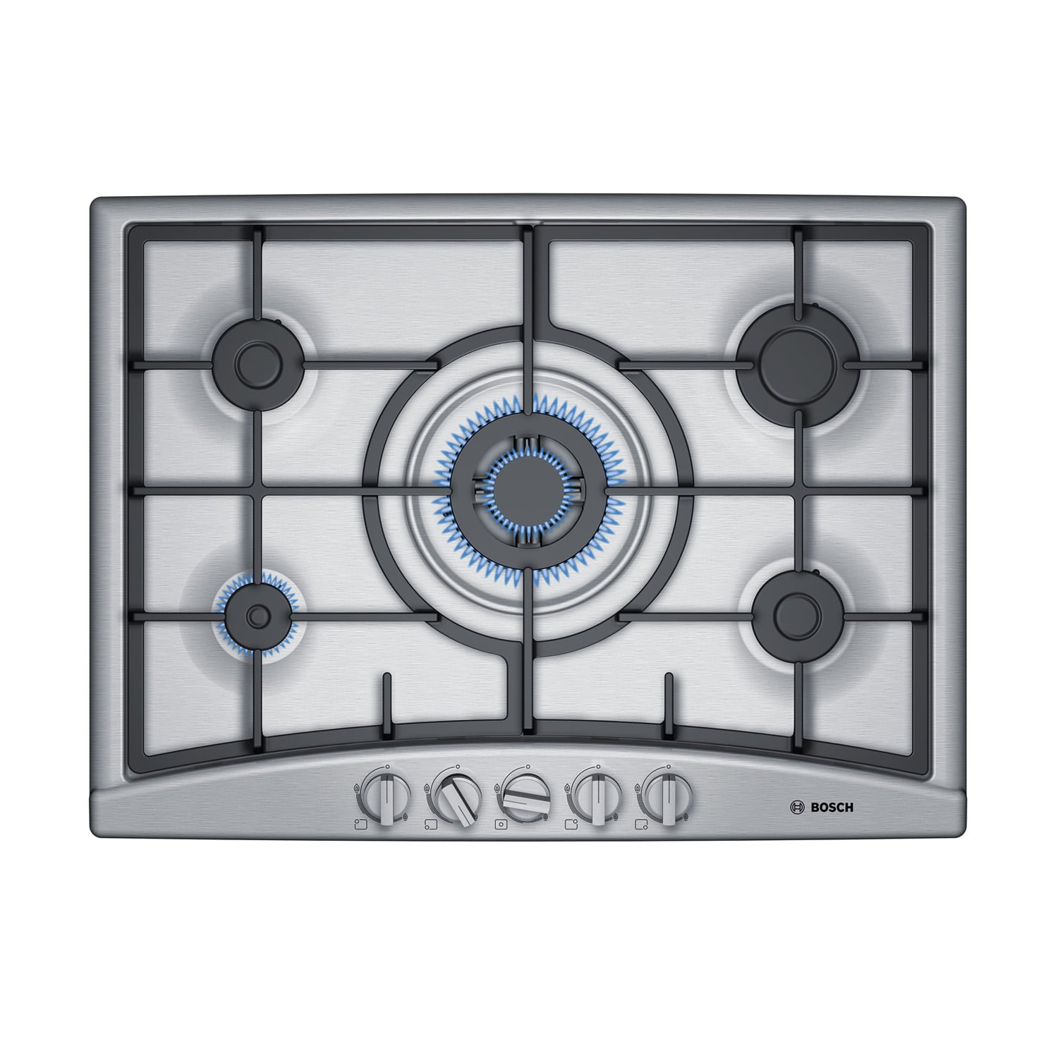 Encimera a Gas 5 quemadores PGQ7G5B90 Acero Inoxidable - 1