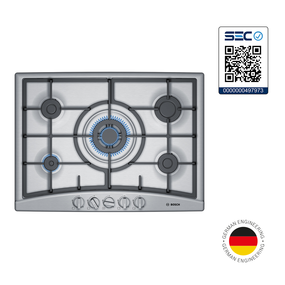 Encimera a Gas 5 quemadores PGQ7G5B90 Acero Inoxidable - 2
