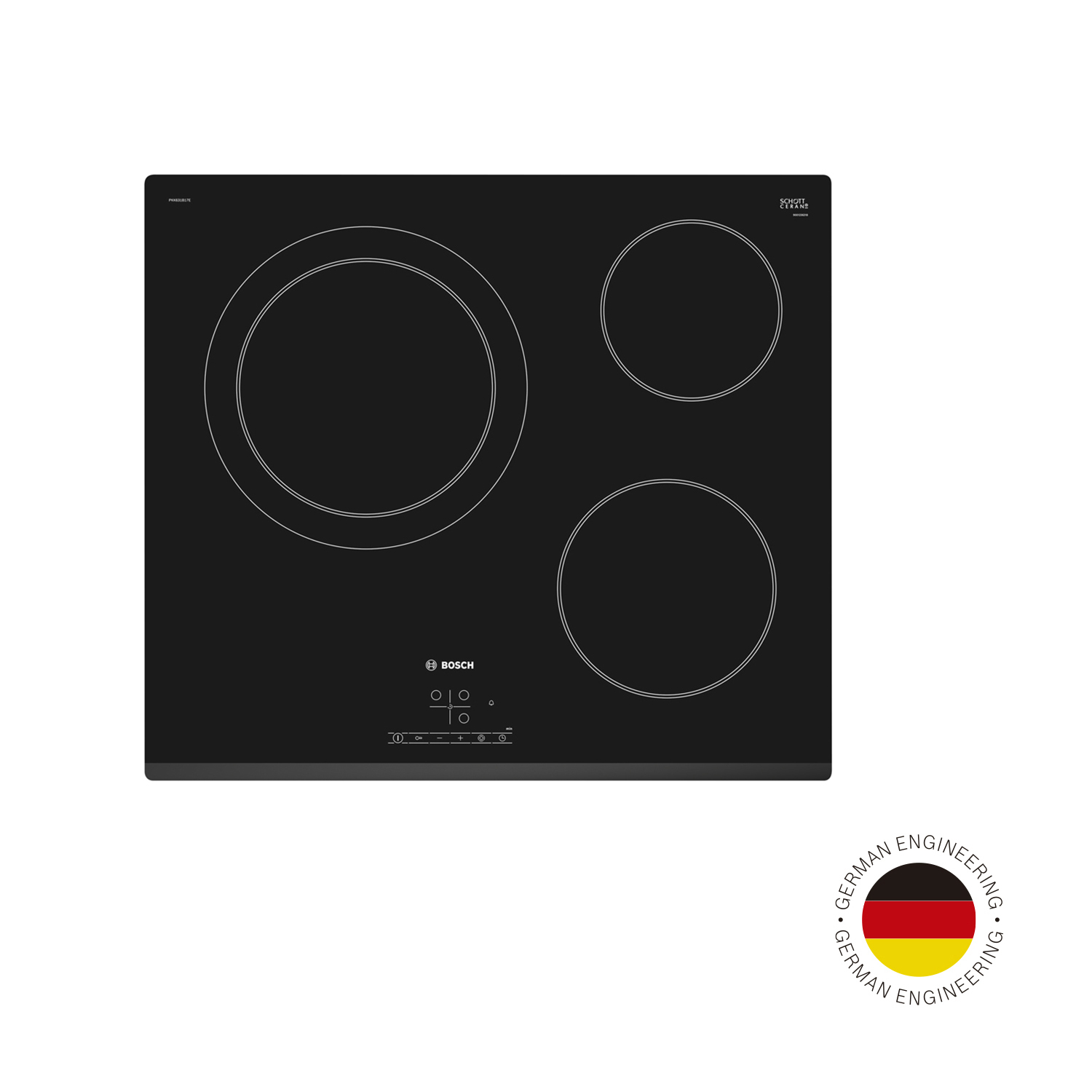 Encimera Vitrocerámica 3 quemadores PKK631B17E 60 cm Negro - 5