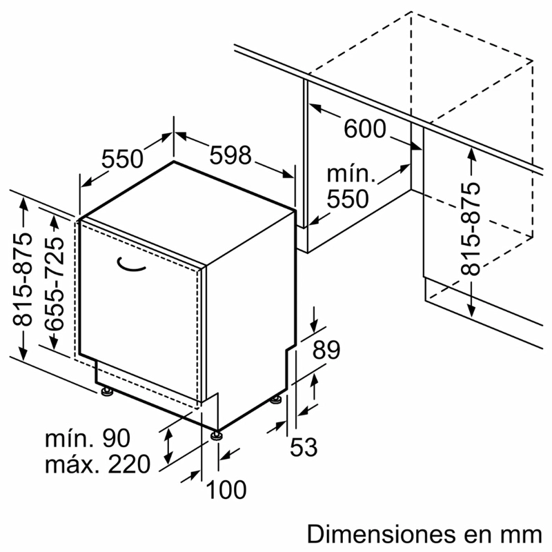 LAVAVAJILLAS 14 CUBIERTOS SMV6ZCX10E INOX 60 CM - 5