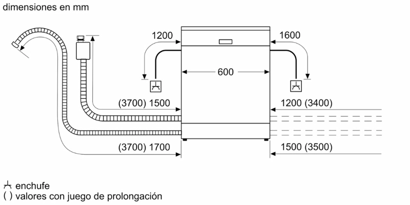 LAVAVAJILLAS 14 CUBIERTOS SMV6ZCX10E INOX 60 CM - 6