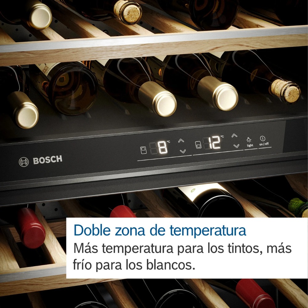 Cava de Vino 199 botellas Puerta Cristal KWK36ABGA - 4