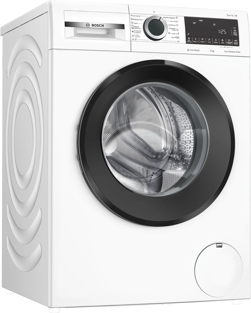 LAVADORA CARGA FRONTAL 9 KG BOSCH SERIE 6 - 8