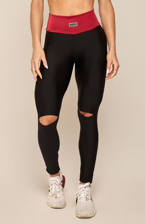 CALZA DEPORTIVA MUJER LETSGYM NEGRO FIGHTER - 1