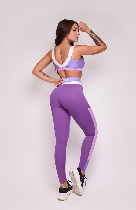 CONJUNTO DEPORTIVO MUJER LETSGYM LILA LUMINA - 2