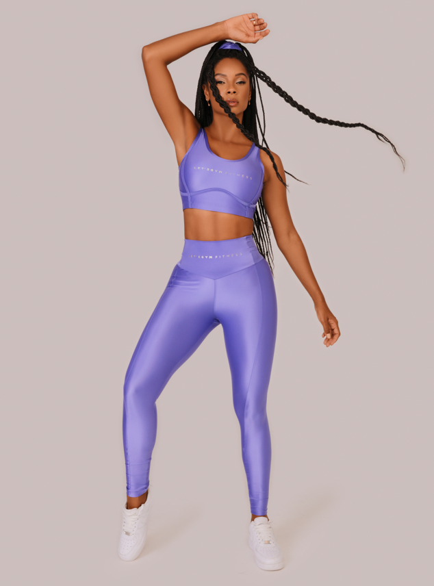 CALZA DEPORTIVA MUJER LETSGYM LILA STATUS - 3