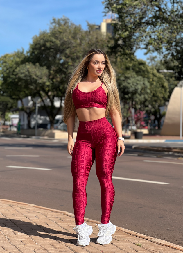 CONJUNTO DEPORTIVO VELVET NAME LETSGYM - 1