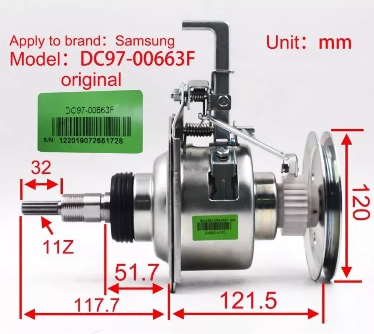 MECANISMO PARA LAVADORA SIN MARCA SAMSUNG ORIGINAL DC97 8-16K - 3