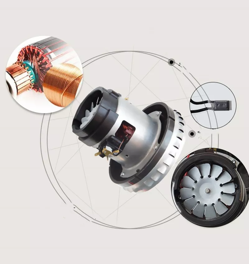 MOTOR ASPIRADORA POLVO-AGUA 1400W 1 TURBINA - 2
