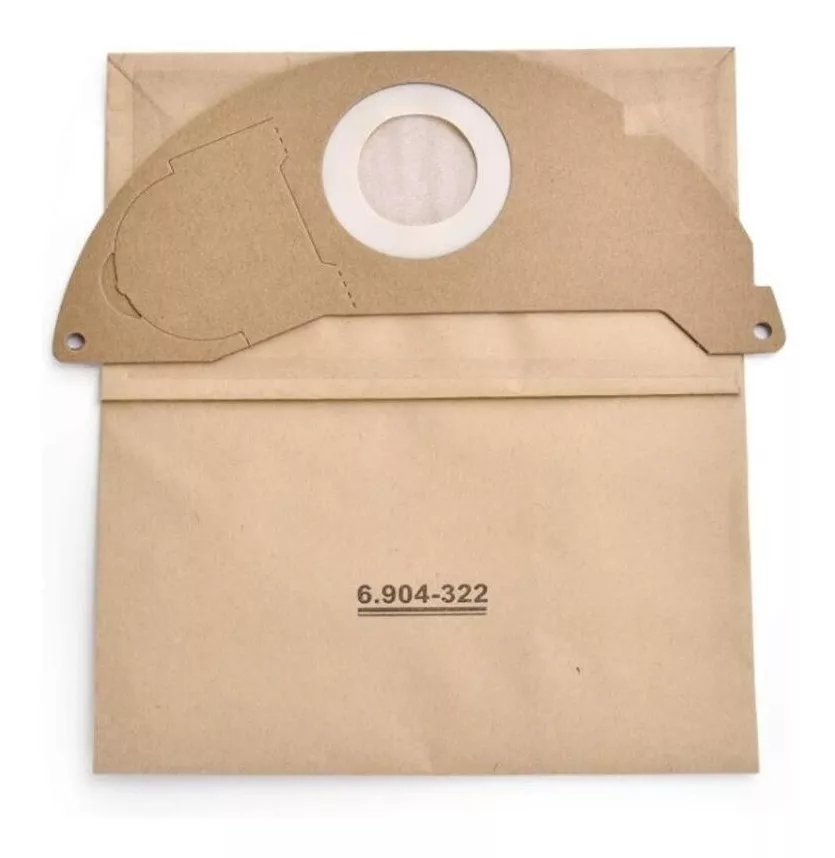 10 BOLSAS FILTRO PAPEL ASPIRADORA KARCHER WD2.250/200 A2004. - 2