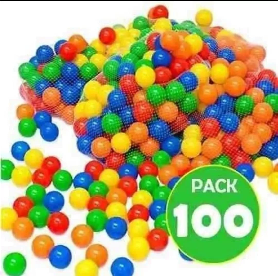 PELOTAS TOYSMYE PLASTICAS DE COLORES PARA BEBE PACK 100 UND - 3