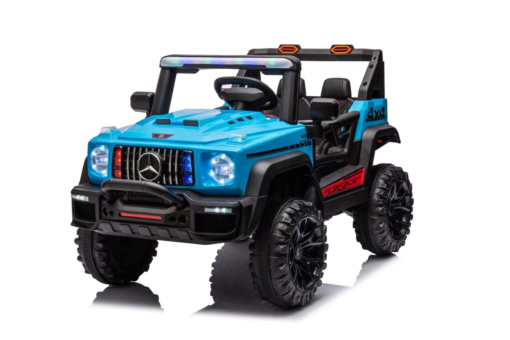 JEEP AUTO A BATERIA  12V  CON CONTROL/ CELESTE - 1