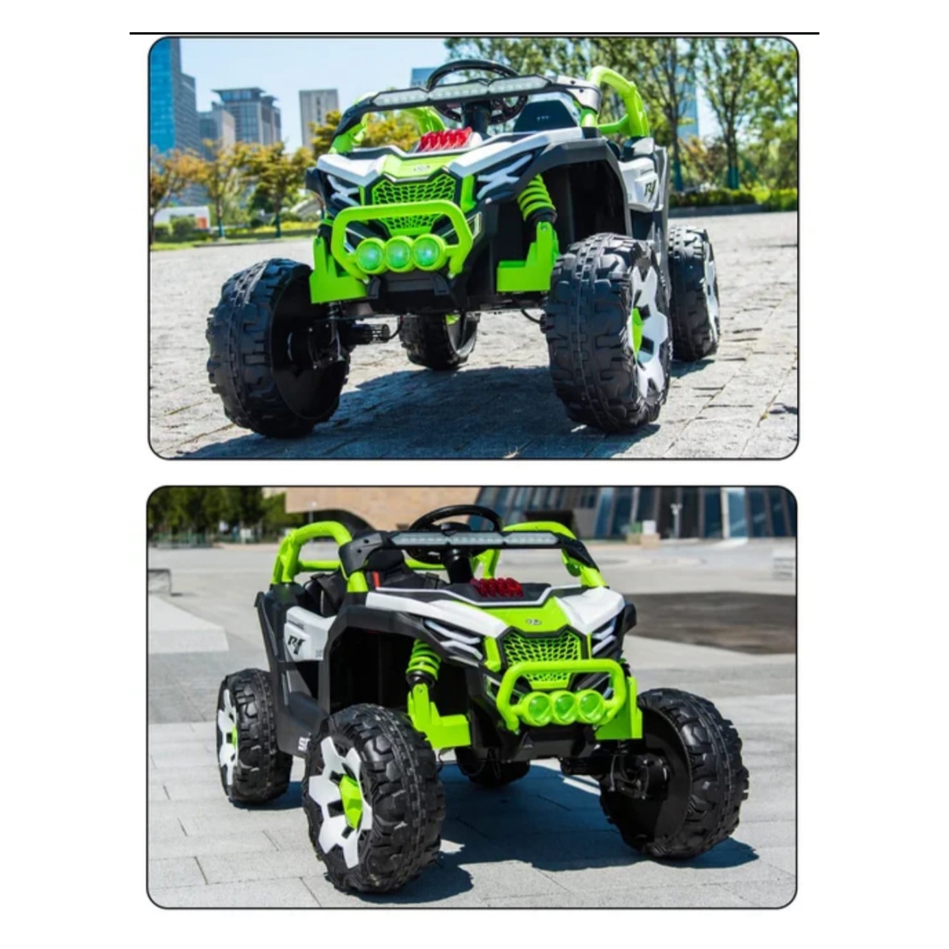 AUTO A BATERIA UTV 4X4 CON CONTROL REMOTO VERDE - 2