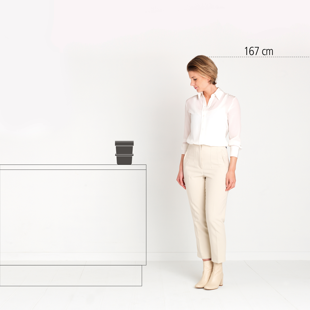 BASURERO BRABANTIA SORT & GO 3 LT LIGHT GREY - 4