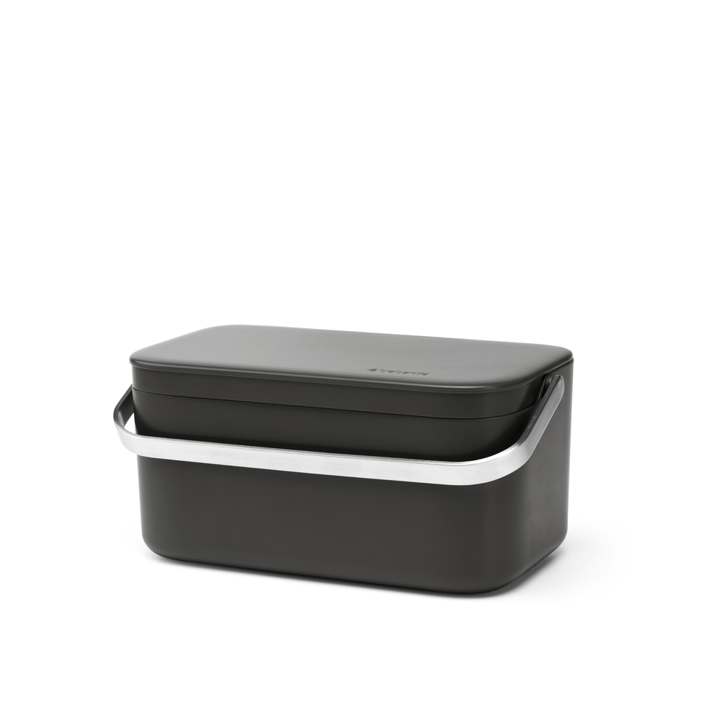 CONTENEDOR BRABANTIA DESPERDICIOS SINKSIDE 1.8 LT DARK GREY - 1