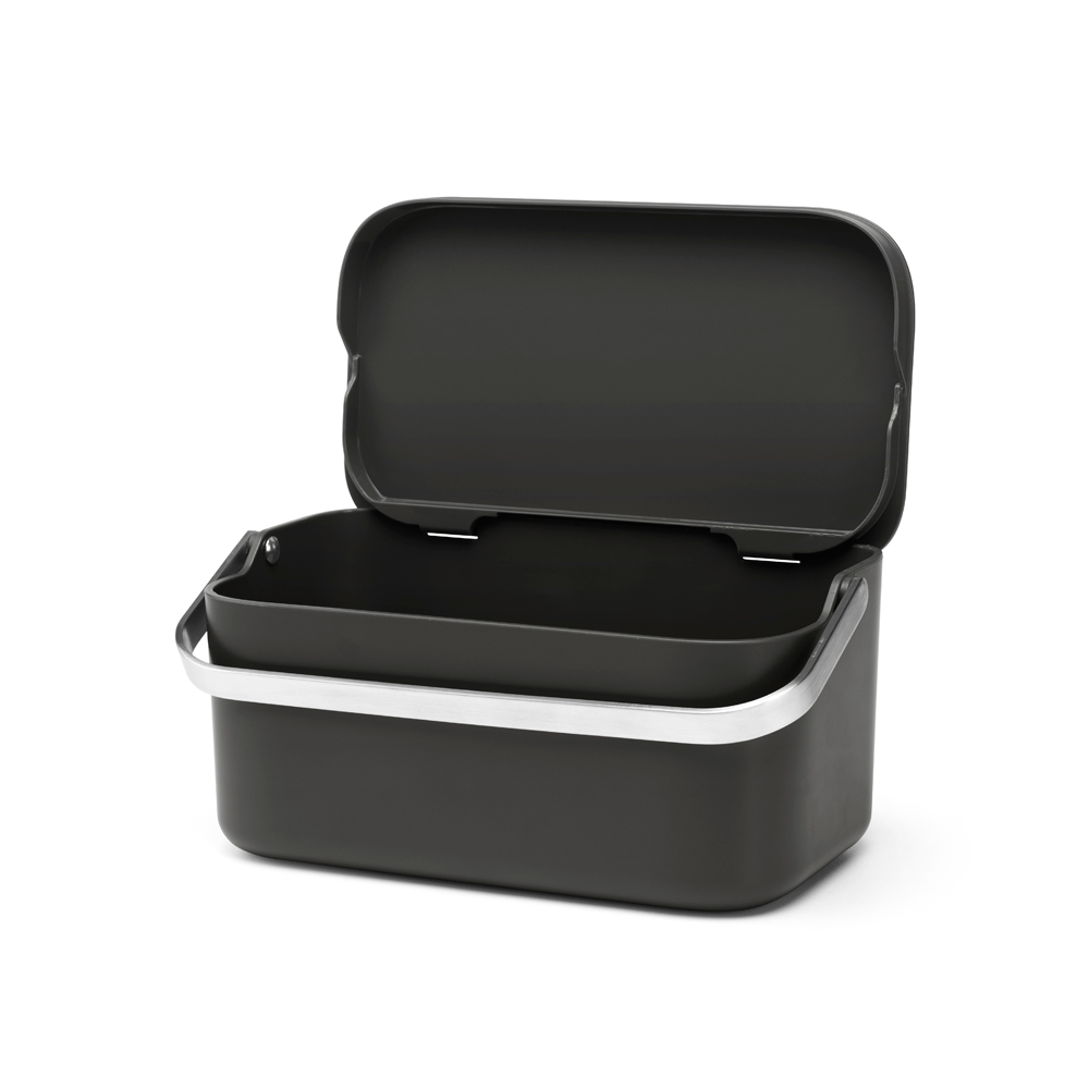 CONTENEDOR BRABANTIA DESPERDICIOS SINKSIDE 1.8 LT DARK GREY - 3