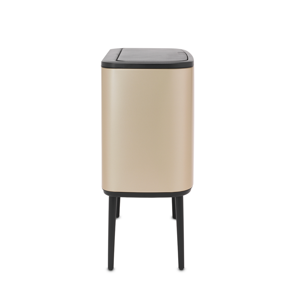 BASURERO BRABANTIA BO TOUCH 11 + 23 LT METALLIC GOLD - 3