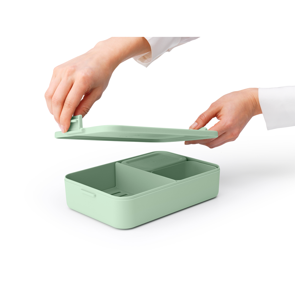 CONTENEDOR BRABANTIA ALMUERZO MAKE & TAKE BENTO GRANDE JADE GREEN - 2
