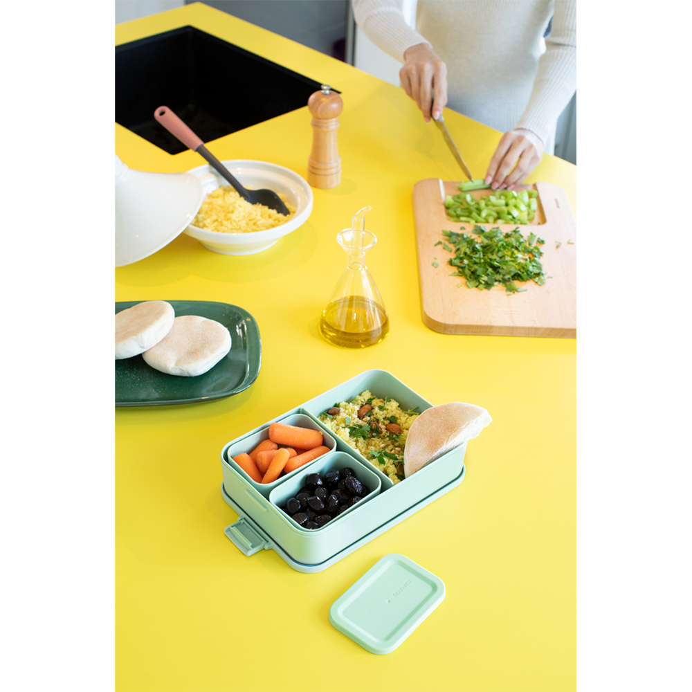 CONTENEDOR BRABANTIA ALMUERZO MAKE & TAKE BENTO GRANDE JADE GREEN - 6