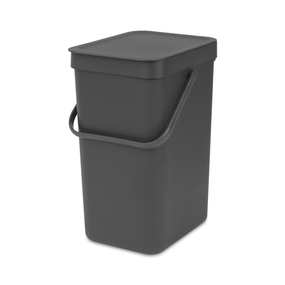 BASURERO BRABANTIA SORT & GO 12 LT GREY - 1