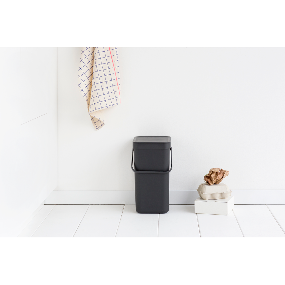 BASURERO BRABANTIA SORT & GO 12 LT GREY - 6