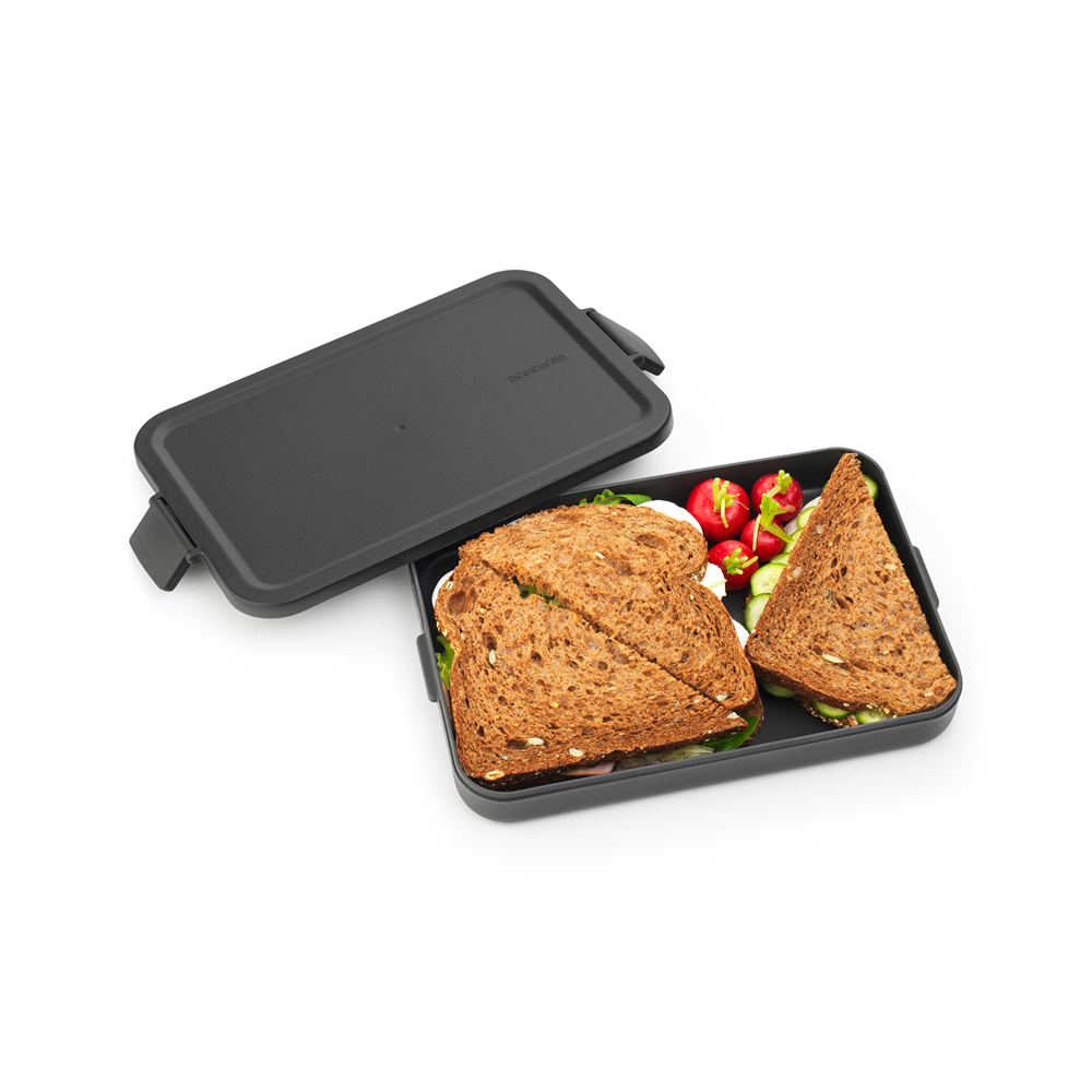 CONTENEDOR BRABANTIA ALMUERZO MAKE & TAKE PLANO DARK GREY - 3