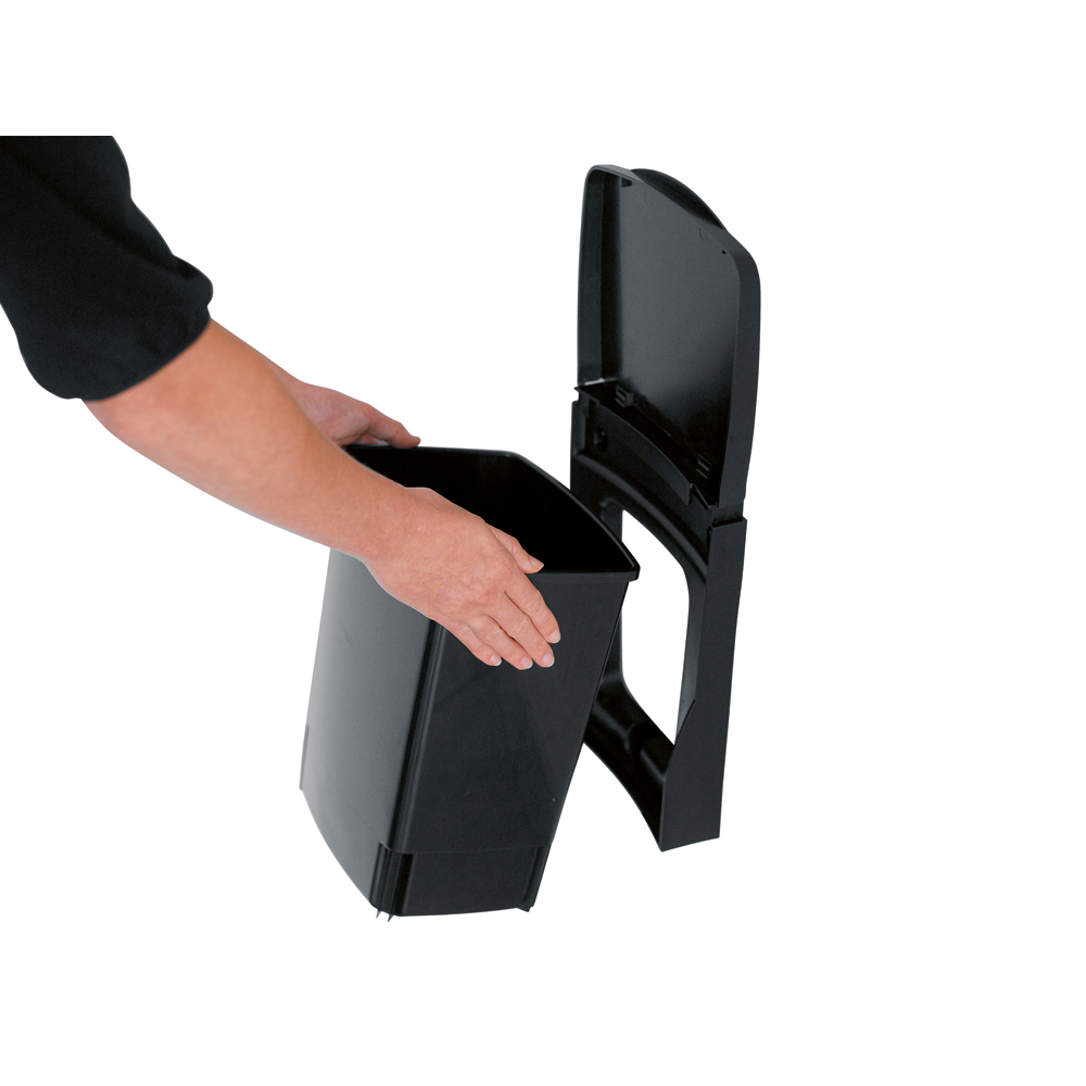 BASURERO BRABANTIA CON SOPORTE PUERTA 10 LT BLACK - 4