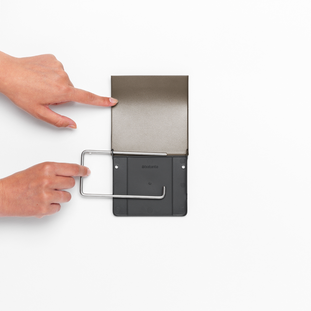 PORTA ROLLOS BRABANTIA PAPEL HIGIÉNICO RENEW PLATINUM - 3