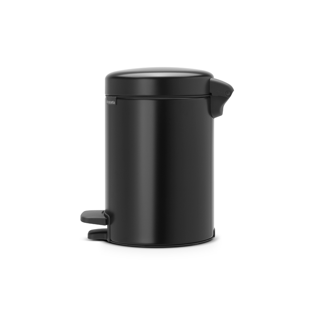BASURERO BRABANTIA PEDAL NEWICON 3 LT MATT BLACK - 2