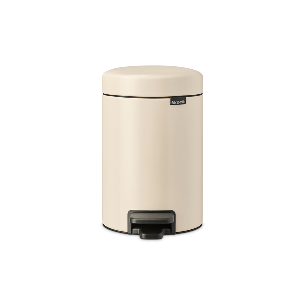 BASURERO PEDAL NEWICON 3 LT SOFT BEIGE - 1