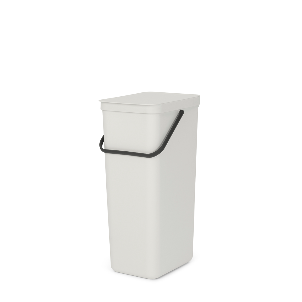 BASURERO BRABANTIA RECICLAJE SORT & GO 40 LT WHITE - 1