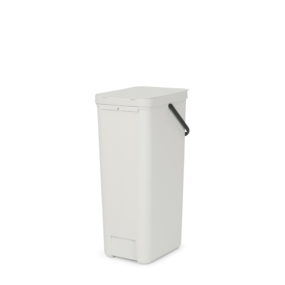 BASURERO BRABANTIA RECICLAJE SORT & GO 40 LT WHITE - 3
