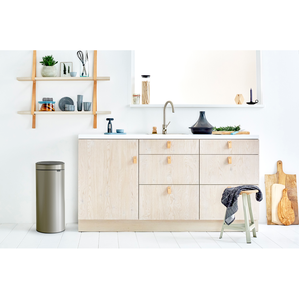 BASURERO BRABANTIA TOUCH NEW 30 LT PLATINUM - 4