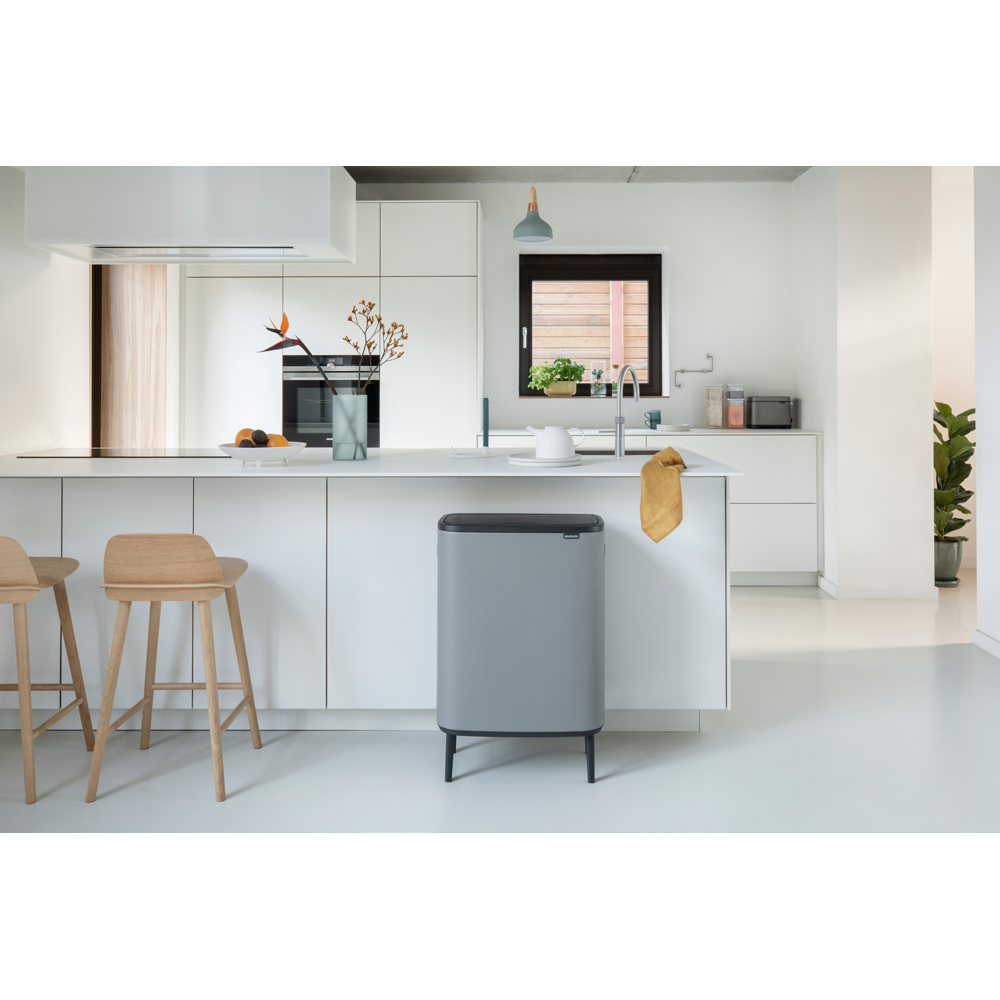 BASURERO BO TOUCH HI 2 X 30 LT LIGHT GREY - 5