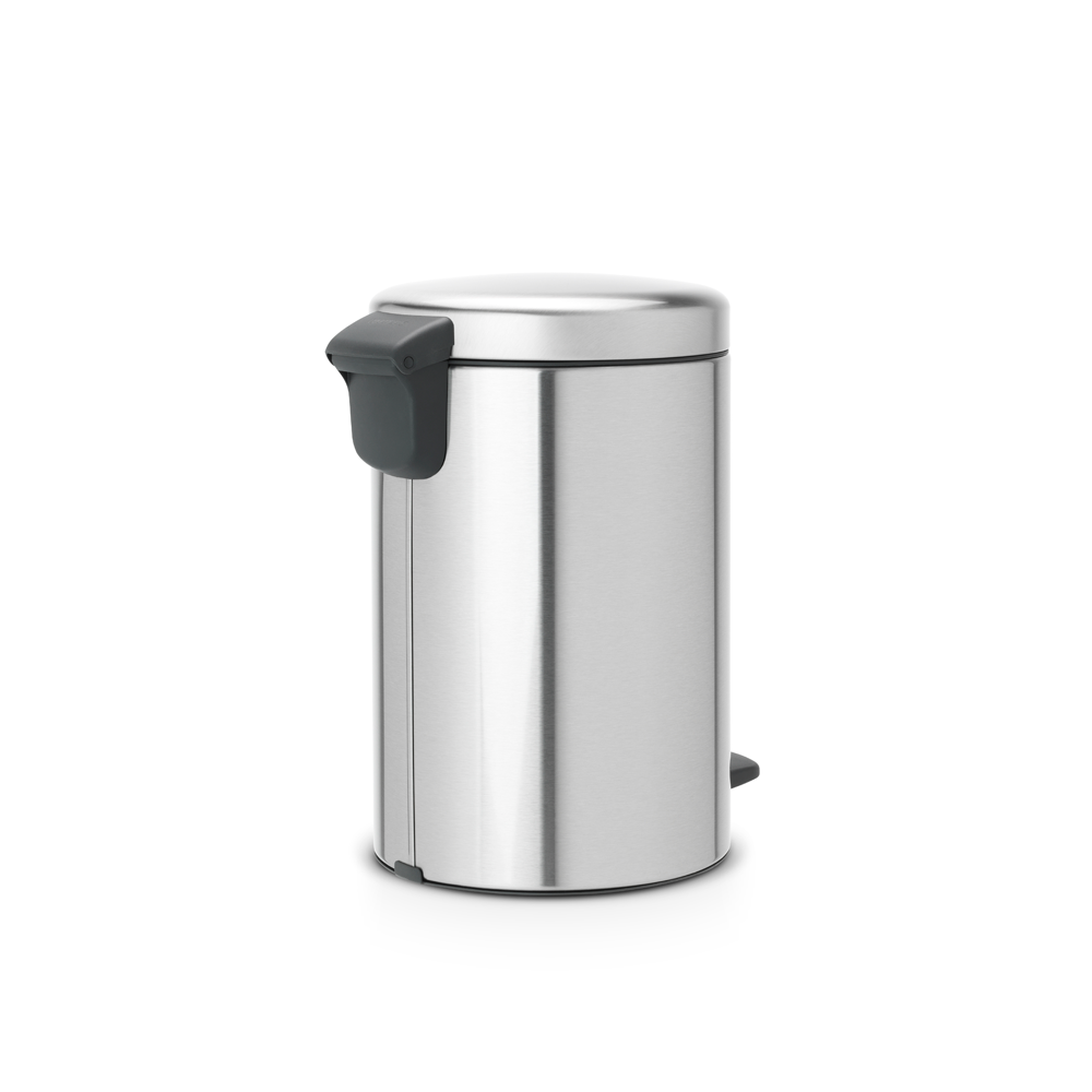 BASURERO BRABANTIA PEDAL NEWICON 12 LT MATT STEEL FINGERPRINT PROOF - 3